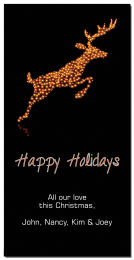Christmas Black Glowing Reindeer Cards  4
